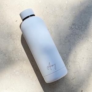 Personalised Water Bottle | 500ml or 1L | Laser Engraved | Personalised Drink Bottles | Insulated Stainless steel | Water Bottle |
