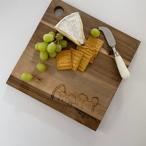 Personalised Cheese Board | Chopping Board | Mother’s Day Gift | Acacia Wood Square | Anniversary | Wedding | Birthday | Gift