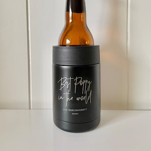 Personalised Stubby Holder Father's Day Gift Beer Bottle Cooler Dad's  Present Groomsman Beer Can Cooler Male Teacher - Etsy