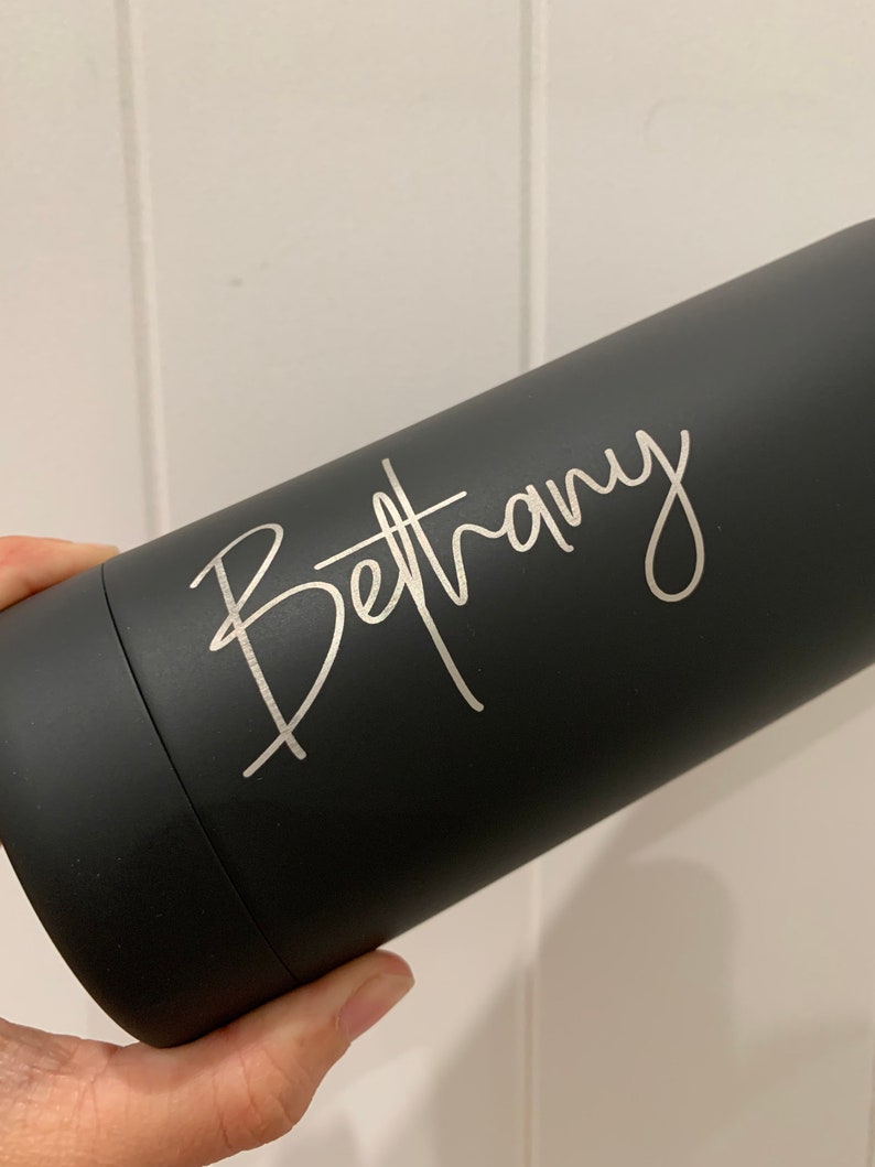 Personalised Water Bottle Laser Engraved Drink Bottle Etsy