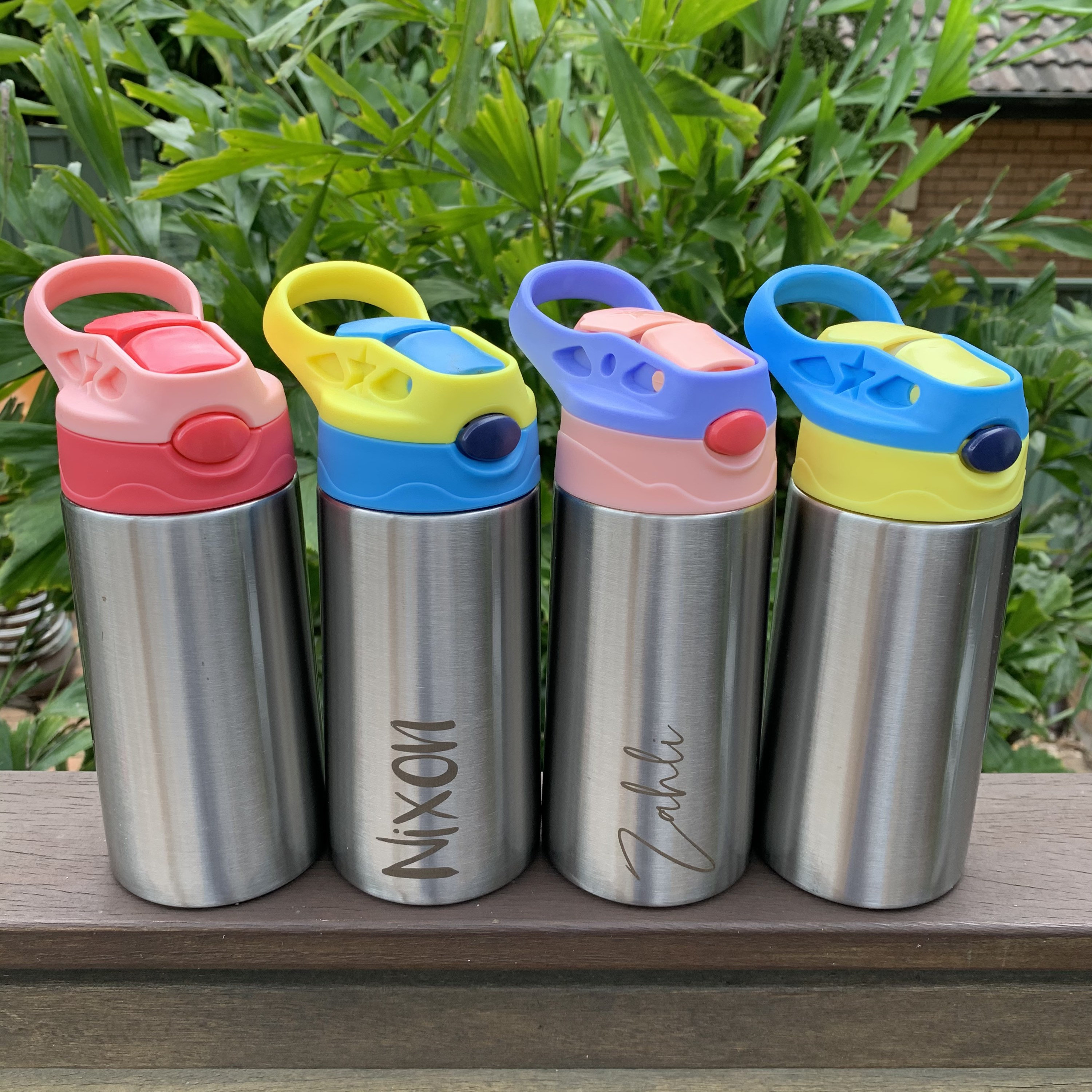 Kids Water Bottle Personalised Laser Engraved Drink Etsy