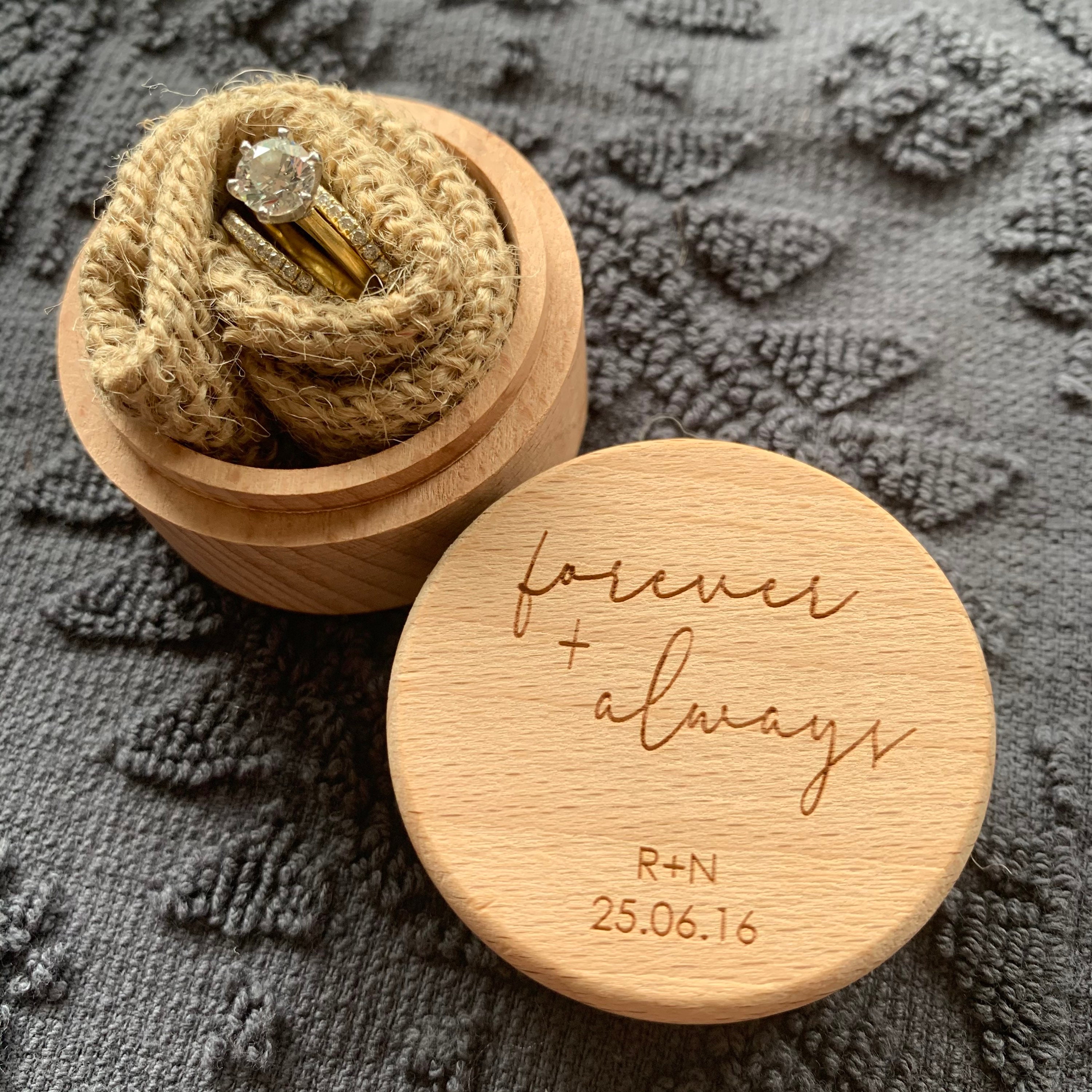 Personalised Ring Box Wedding Ring Engagement Ring Etsy