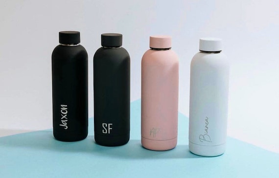 Botella de agua personalizada / 500ml o 1L / Grabado con láser / Botellas de  bebida personalizadas / Acero inoxidable aislado / Botella de agua / -   España