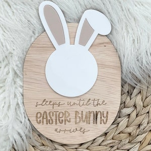 Easter Bunny Countdown | Easter Sign | Easter Decor | Easter Bunny | Personalised | Easter Name Tag | Easter Gift Tag