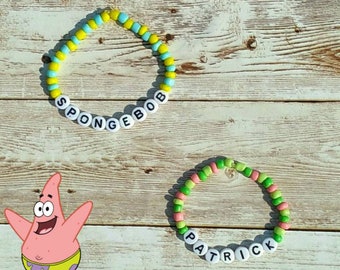 Spongebob and Patrick Bestfriend Bracelets