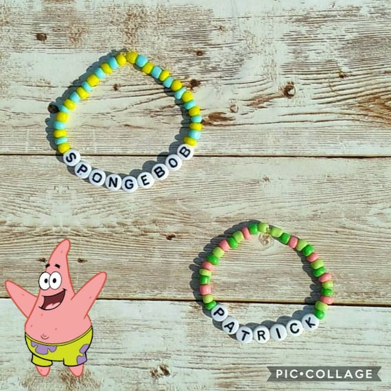 Spongebob and patrick best friend bracelets clearance
