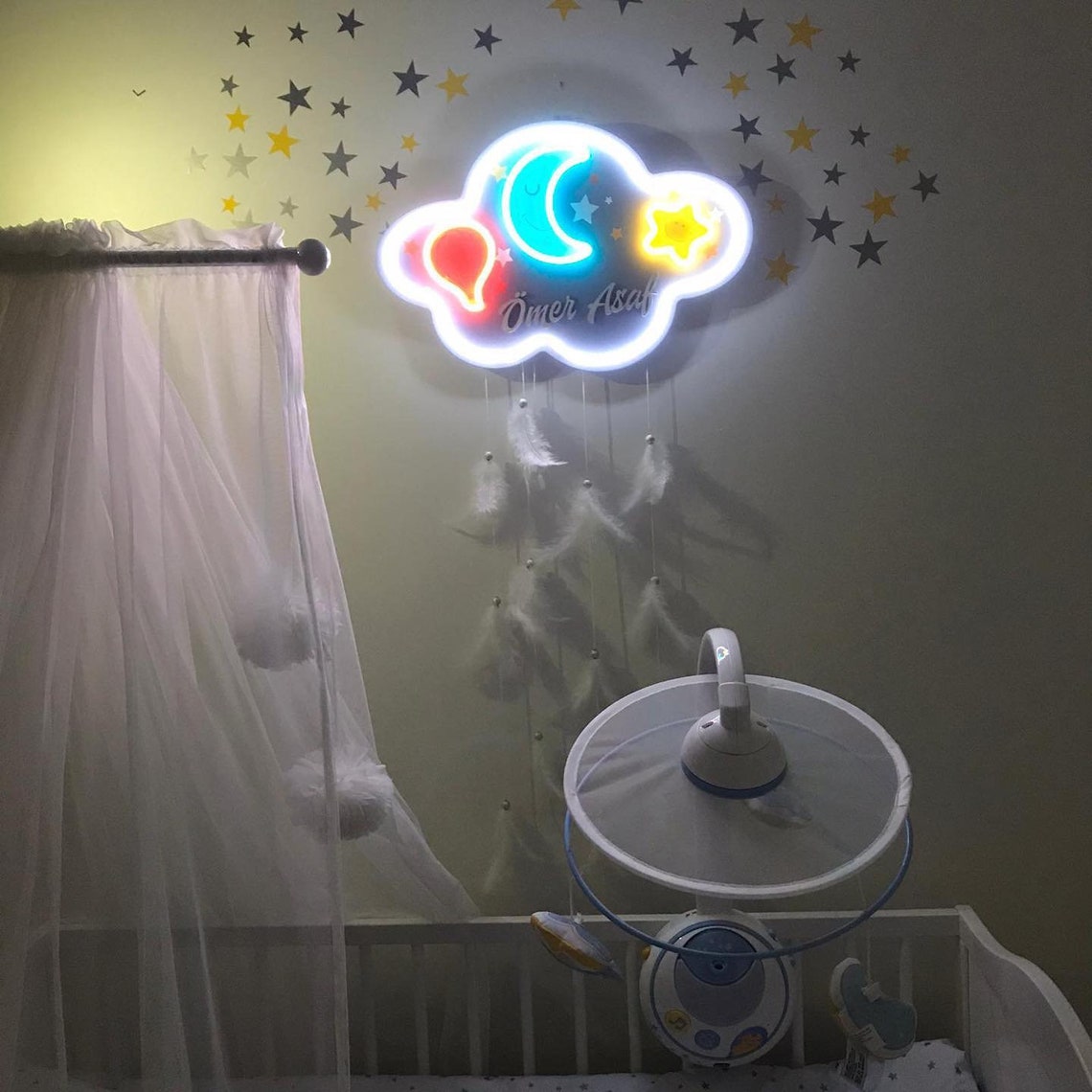 NURSERY WALL LIGHT / Nursery Lighting / Night light for Baby Etsy