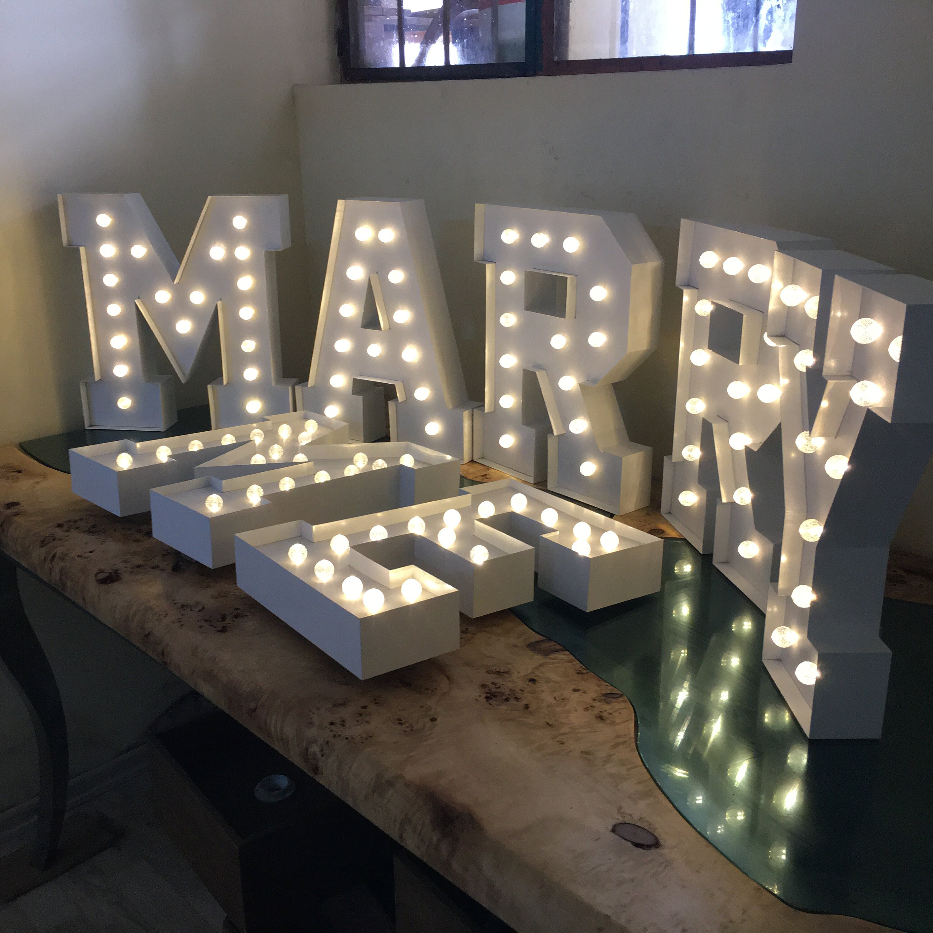 20''50cm Marry Me Marquee Letter Sign Marquee Light Etsy