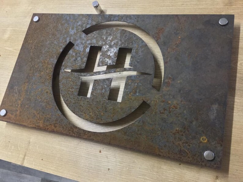 Original 3mm Corten Metal Sign Custom Rusted Metal Signlaser - Etsy
