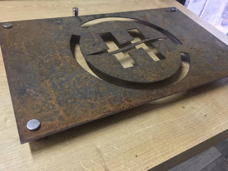 Original 3mm Corten Metal Sign Custom Rusted Metal Signlaser - Etsy