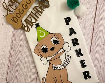 Personalized Dog Child’s Birthday Shirt