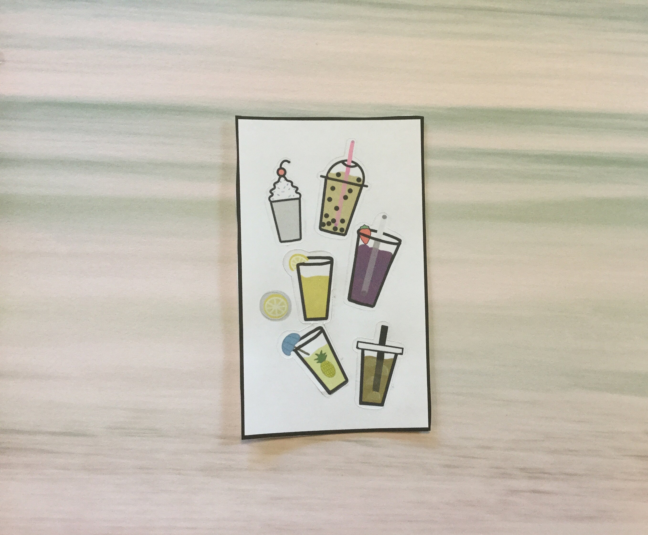 Beverage Sticker Sheet - Etsy