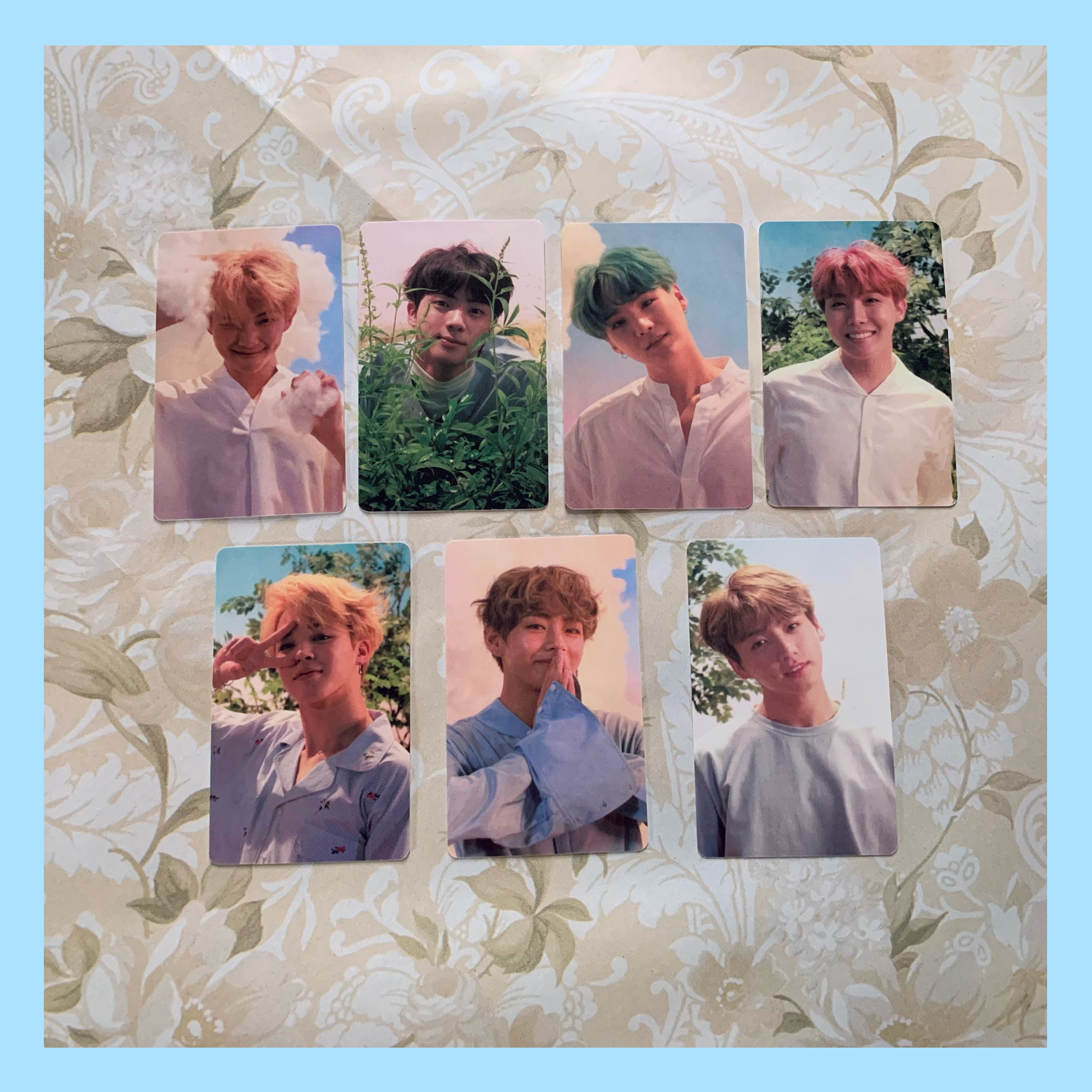 Bts Love Yourself Photocards Kpop pcs holo backs