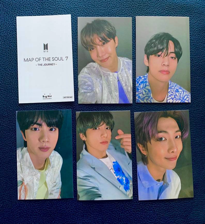 BTS Map Of The Soul 7 The Journey Photocards unofficial Etsy