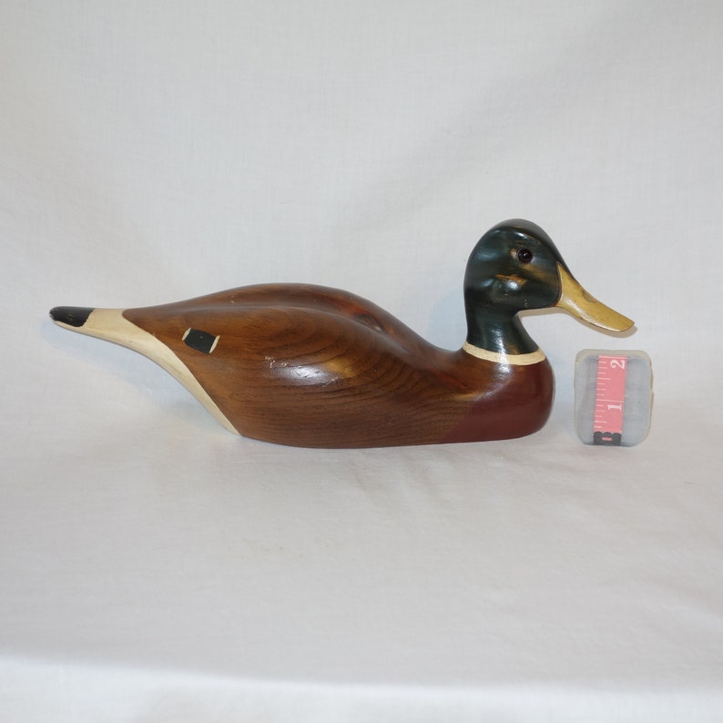 Vintage Duck Decoy Green River Trading Co, Signed in Ink and Engraved