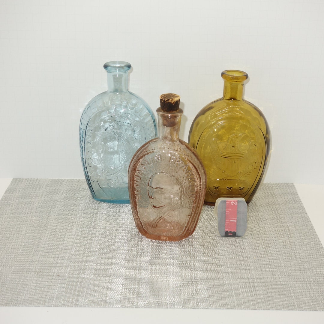 Three Vintage Large Wheaton Bitters Bottles Etsy