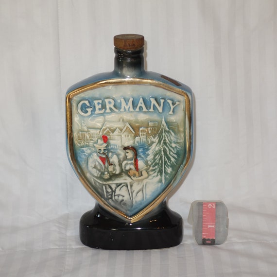 Vintage 1970 Jim Beam GERMANY Ceramic Decanter Etsy
