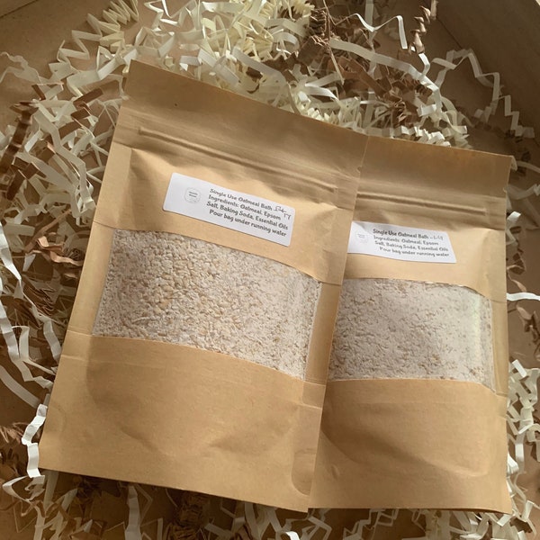 Oatmeal Bath Single Use Pouches