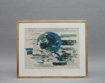 スヴェン・ジョンソン ミッドセンチュリー・リトグラフ：サイン