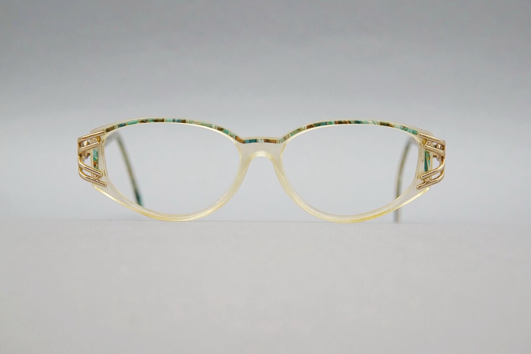 Vintage 80s CAZAL Cari Zalloni Transparent Acetate Metal Designer ...