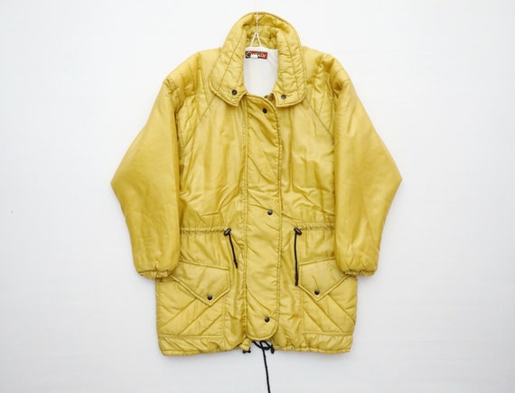 Vintage 80's JACKET Coat Size L Retro Puffer