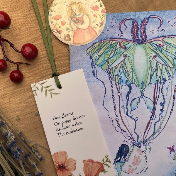 Dreaming of Flying Art Print (5x7)+ Bookmark and Sticker