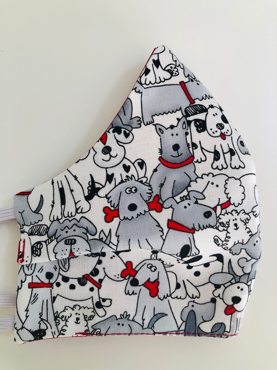 Dog Print Face Mask, Animal Print Face Mask, 100 Cotton Face Mask, 3