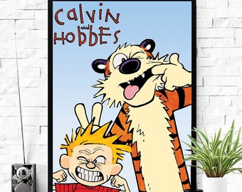 Calvin Hobbes Gift Etsy