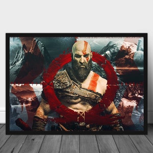 God of War Poster, God of War Kratos, Atreus, Poster Art, God of War Wall Art, God of War Print, Extra Large Poster, Printable Wall Art