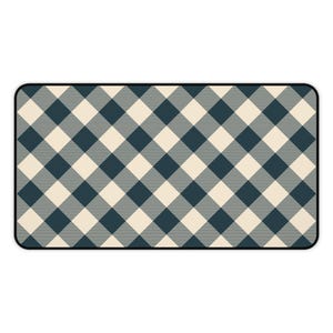 Vintage Christmas Green Tartan Desk Mat - Scottish Plaid Mouse Pad for Office Desk -  Desk Pad for Home Office, Large Desk Mat