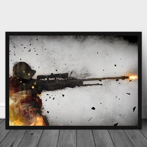 Counter Strike, Poster, AWP, Global Offensive, CSGO Poster, CSGO Gift, Counter Strike Go, Wall Art, Large Poster