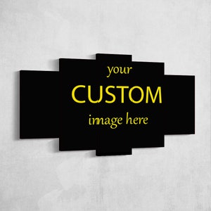 Benutzerdefinierte 5-teilige Leinwand Wandkunst, gerahmte Multi-Panel-Leinwand, Fotokunstdruck, personalisierte 5-Panel-Wandkunst, Wohndekor, Leinwanddruck kundenspezifisch