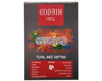 Cotton Canvas Pad 224gsm - Lightweight Oil & Acrylic Painting Paper, Natural Back Canvas Sheets, Student Grade Art Sketchbook, Artist Gift