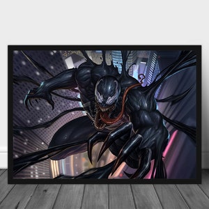 Venom Poster Wandkunst, Venom druckbar, Venom Kunst, Venom Wanddekor, Venom Geschenk, extra großes Poster, druckbare Wandkunst