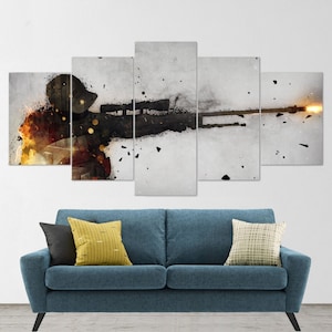 CSGO, 5 Piece Canvas Wall Art, Counter Strike Global Offensive Wall Art, CSGO Poster, CSGOCanvas, CSGO 5 Panel, Gift