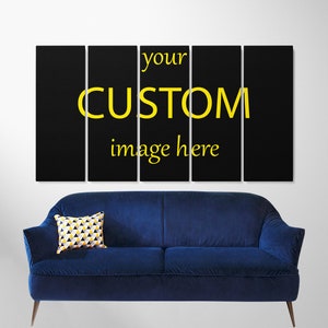 Benutzerdefinierte 5 gleiche Stück Leinwand Wandkunst, gerahmte Multi Panel Leinwand, Fotokunstdrucke, personalisierte 5 Panel Wandkunst, Wohnkultur, Geschenk für ihn