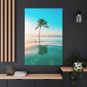 Palm Tree Canvas Print, Palm Tree Decor, Wall Art Print, Home Decor, Palm Tree Fine Art, Palm Tree Art, Gallery Stretched Canvas Print