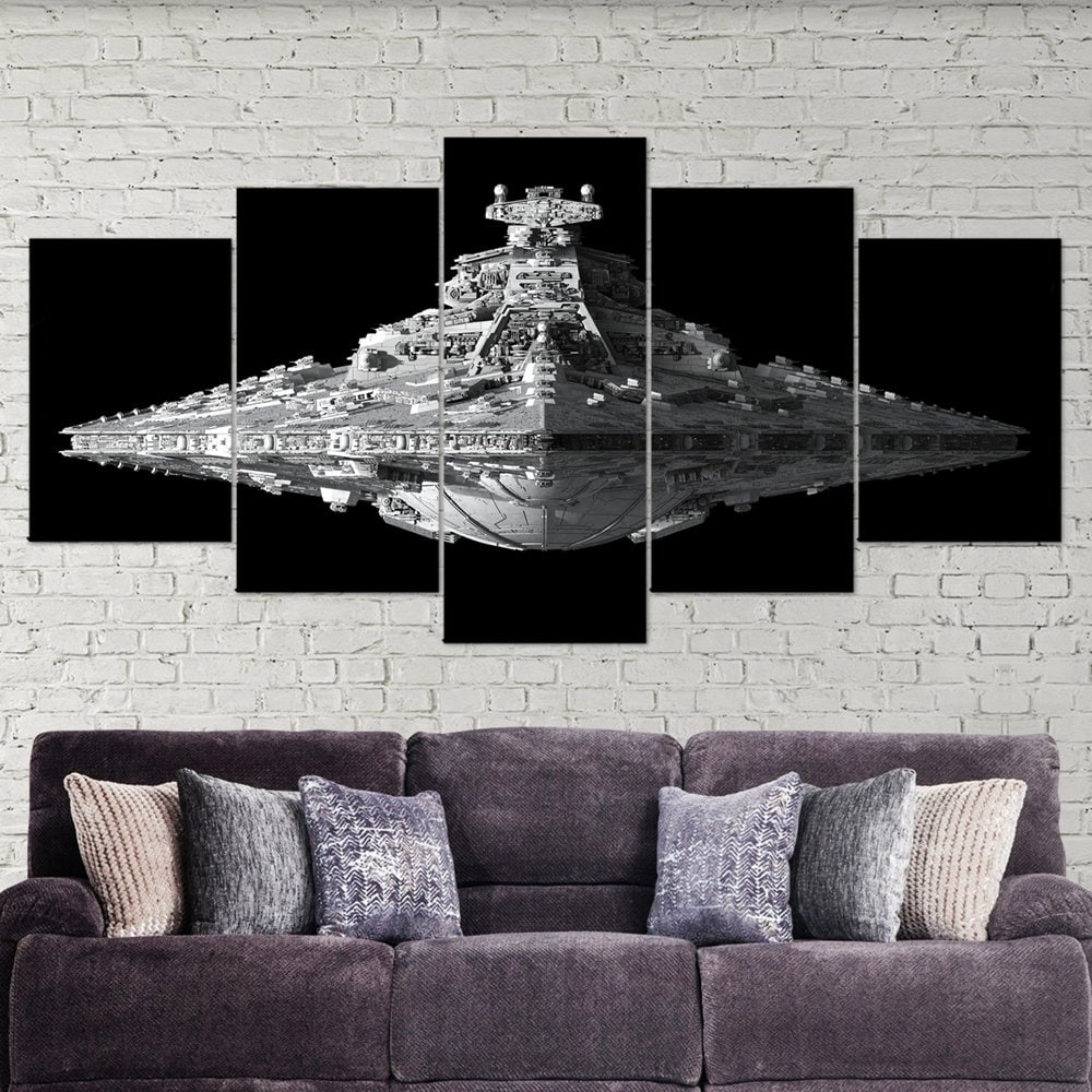 Imperial Star Destroyer Art Print, Star Destroyer Wall Star, Star Wars