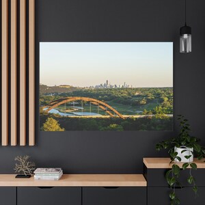 Austin Texas Canvas Print: Cityscape Landscape Wall Art