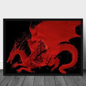 Dragon Age 2, Inquisition, Poster Wall Art, Dragon Age Art, Extra Large Poster, Dragon Age Poster, Printable Wall Art, Birthday Gift
