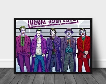 All Joker Poster, Joker 2019, Joker Canvas Wall Art, Joker Movie, Joaquin Phoenix, Poster of Joker, Joker Print, Printable Wall Art