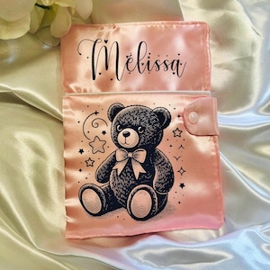 Funda de satén personalizada para historial médico