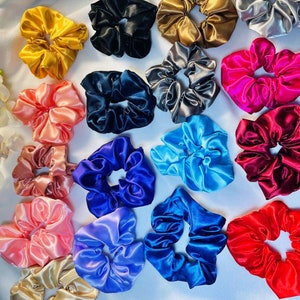 Satin hair scrunchie