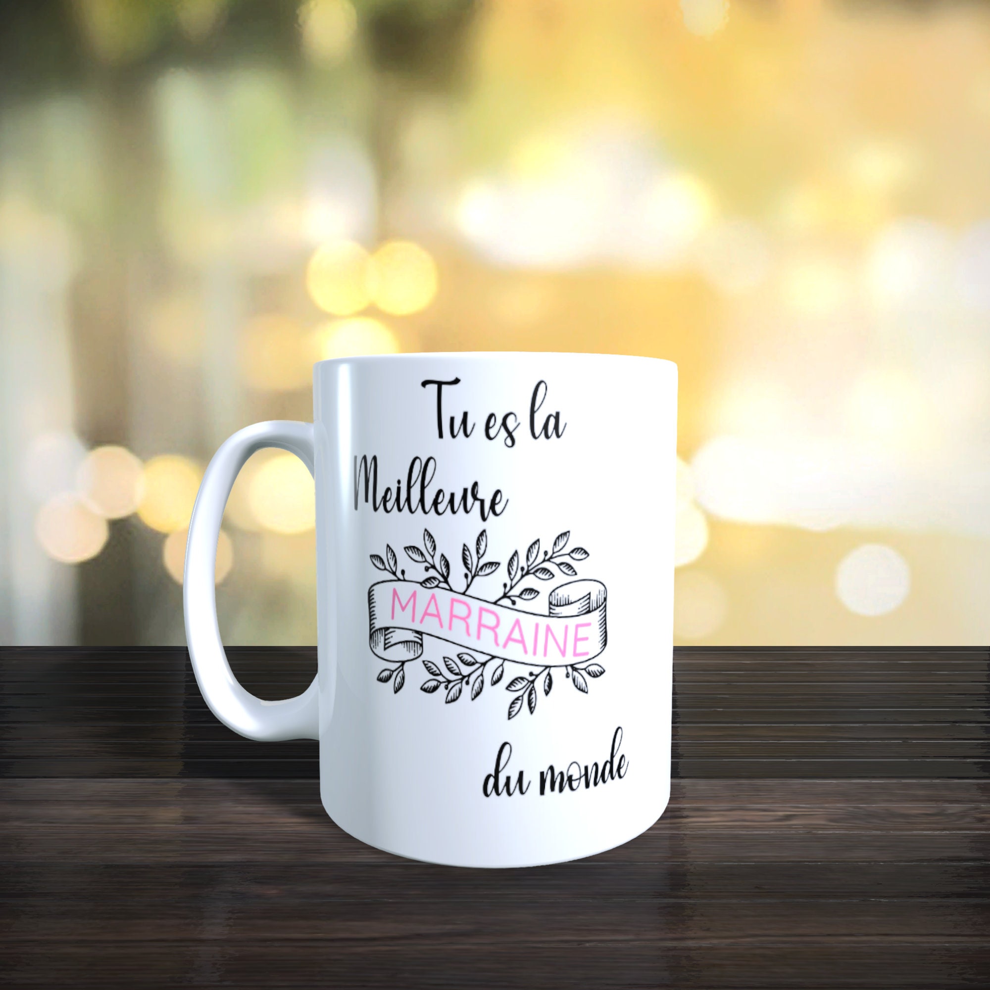 Mug Tu Es La Meilleur Marraine Du Monde