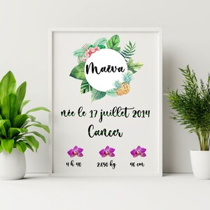 Affiche Naissance