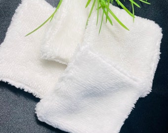 Double-sided makeup remover wipes made from bamboo sponge