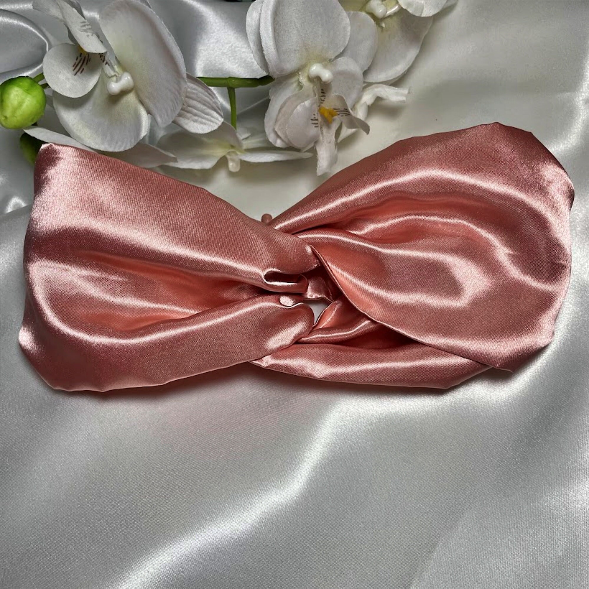 ヘアアクセサリー [KATENKELLY] Bronte Satin Hair Band Headband Satin Headband - Etsy