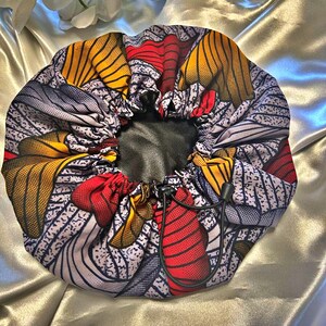 Satin and wax nightcap for hair protection Wax 5