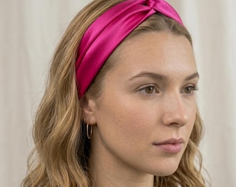 Fascia per capelli in raso