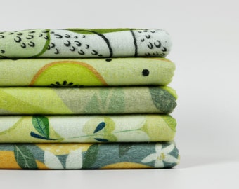 100% Cotton Towels Fruit Reusable Paperless Napkin Vegan Kitchen Cloth Paperless Green Food Avocado Pear Kiwi Napkin Zero Waste Gift